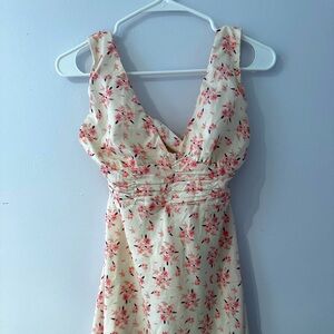 Princess Polly Floral Cream Dress